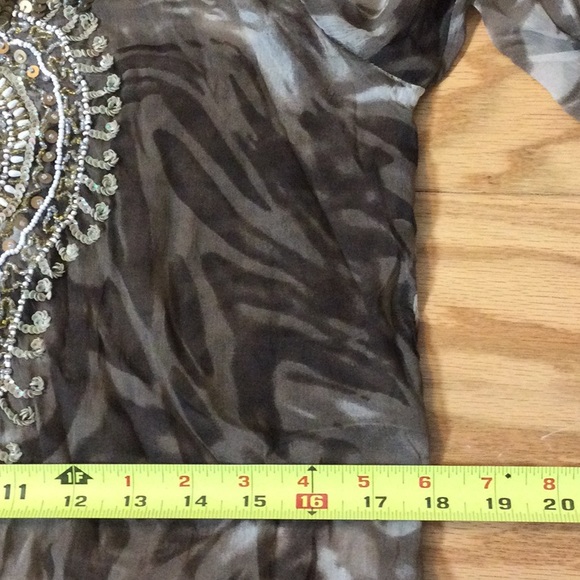 NWT SP Coupe Swim brown print coverup. - Picture 12 of 16